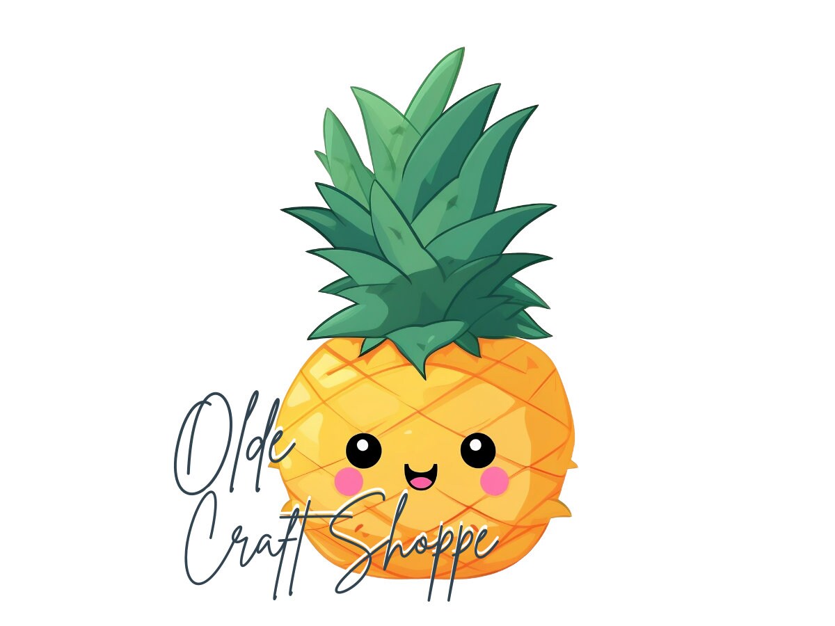 Cute Kawaii Cartoon Pineapple Transparent Background PNG, Clipart, Hawaii Tropical Fruit, Baby Nursery, PNG | FD055