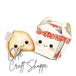 Słodkie chińskie jedzenie kawaii na wynos pudełko i ciasteczko z wróżbą przezroczyste tło PNG, Clipart, pary żywności idealna para | PP003