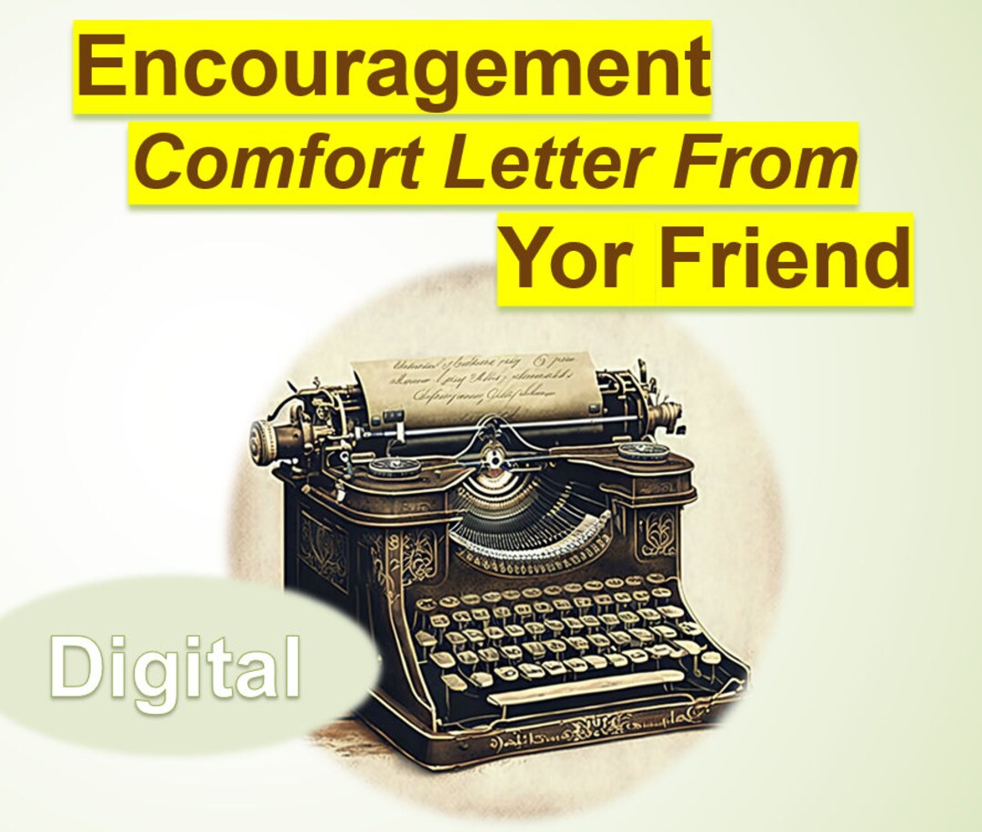 Encouragement Comfort Letter Personalized Letter Emotional Etsy