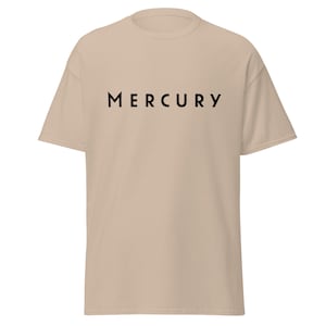 Mercury Lifestyle Based T-shirt (modern type - zwarte letters)