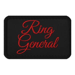 WWE Gunther "Ring General" Embroidered Patch - Red Lettering