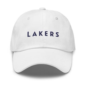 Los Angeles Lifestyle Based Dad Hat (Modern Type - Purple Lettering)