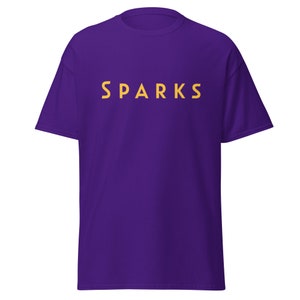 Camiseta basada en el estilo de vida de Sparks (tipo moderno - letras doradas)