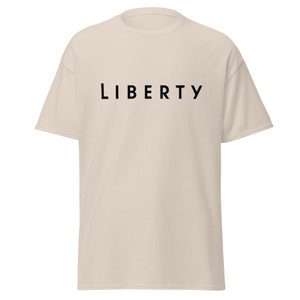 Liberty Lifestyle Based Tee (Modern Type - Black Lettering)