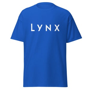 Lynx Lifestyle Based Tee (Modern Type - Blue Lettering) copy