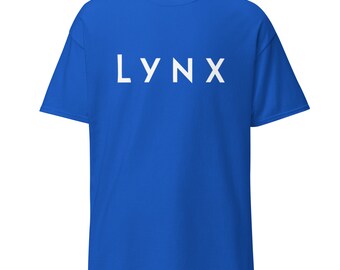 Lynx Lifestyle Based Tee (Modern Type - Blue Lettering) copy
