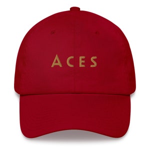 Aces Lifestyle Based Dad Hat (Modern Type - Gold Schriftzug)