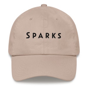 Sombrero de papá basado en el estilo de vida de Sparks (tipo moderno - letras negras)