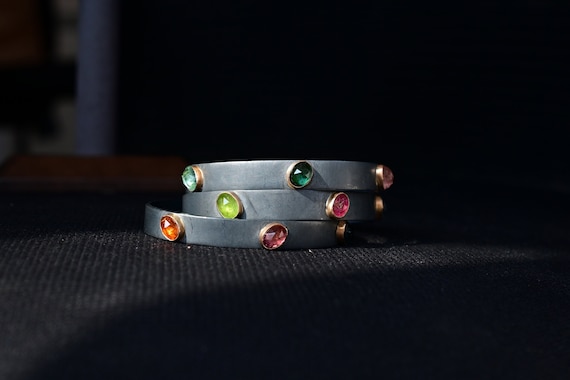 ナイジェリア産　マルチカラートルマリン　ブレスレット　14kgf ナイジェリア産 マルチカラートルマリン ブレスレット 14kgf