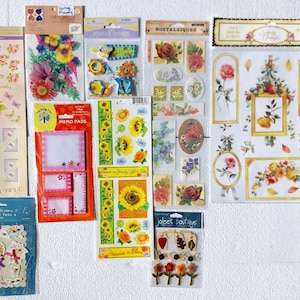You Choose Floral, Flowers, Bouquets, Arrangements, Spring.. Stickers/Die Cuts/Embellishments Jolee&#39;s Boutique, Marcella by Kay etc..