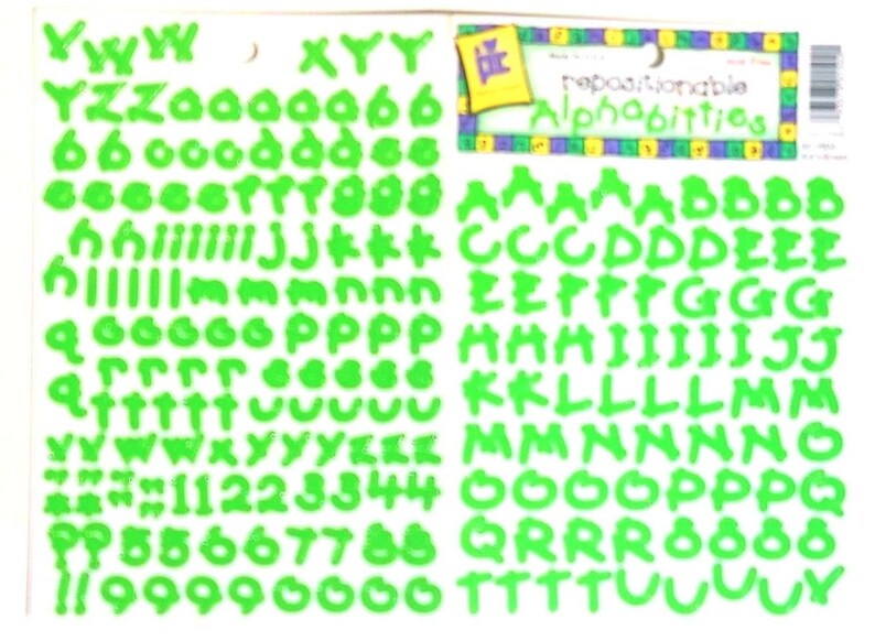 Repositionable Letters You Choose Alphabet, Letters, Numbers, Alpha, Punctuation, Words ...