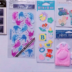 You Choose Pregnancy, Addition, Infant, Baby, Child, Unisex, Boy, Girl Scrapbook Stickers/Ribbons/Plaques.. Offray, Mambi, Jolee's etc