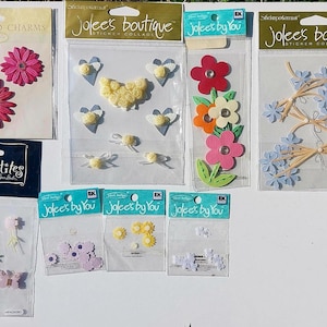 You Choose Floral/Flowers/Bouquet/Garden Scrapbook Stickers & Embellishments. Jolee&#39;s Boutique, La Petite etc..