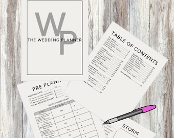 Printable Wedding Planner Kit for Organizing Your Dream - Etsy