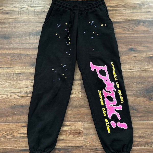 Spider Black Pants Etsy