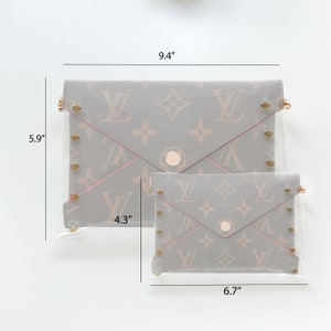 Upcycled Louis Vuitton Monogram Clear Stadium Crossbody Bags