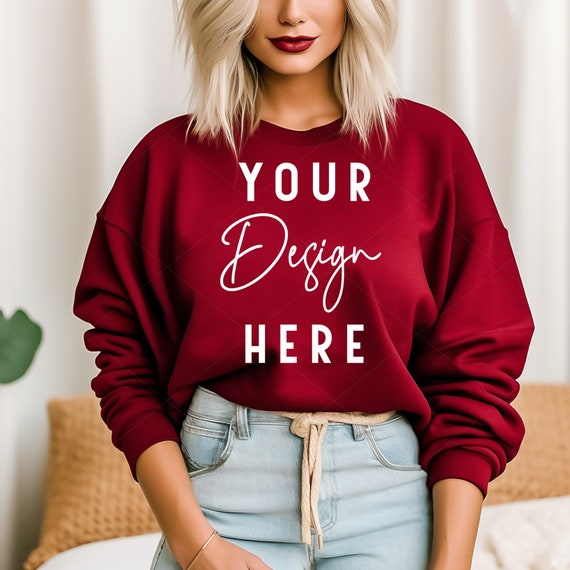 Gildan garnet sweatshirt hotsell