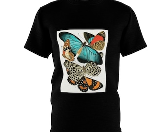 Multi color Butterfly Unisex Cut & Sew Tee (AOP)