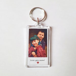 Custom Photo Keychain • Valentines Day Gifts