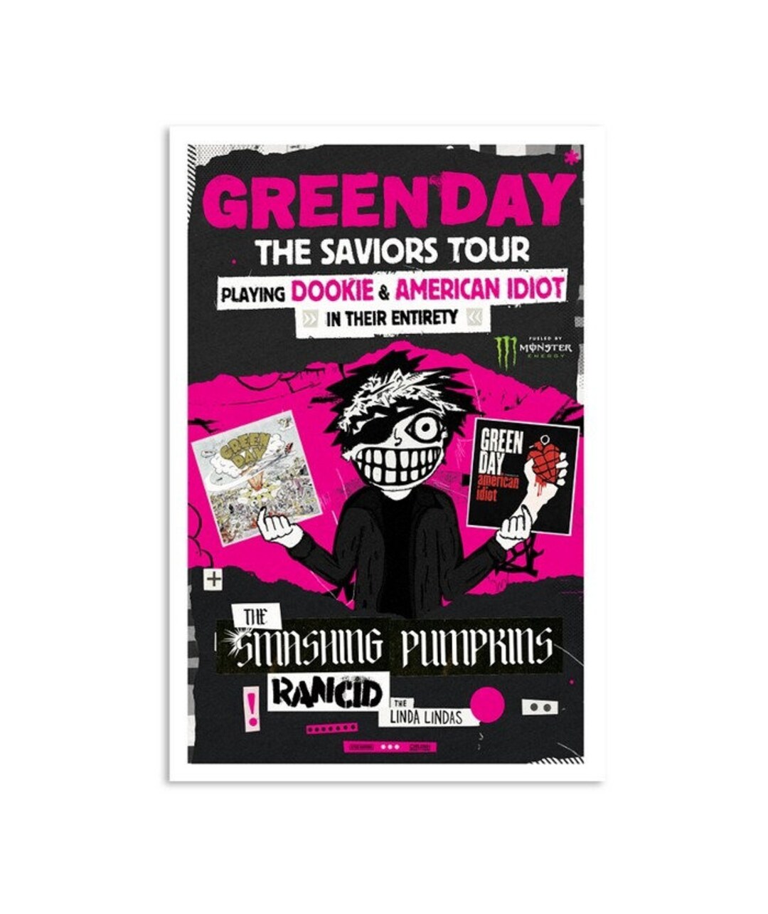 Green Day the Saviors Tour North America Tour 2024 Poster Etsy