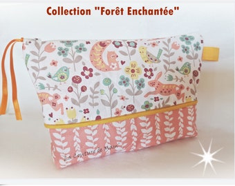 Quilted toiletry bag - ENCHANTEE FOREST Collection
