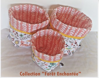Set of 3 pull-out baskets - ENCHANTED FOREST Collection