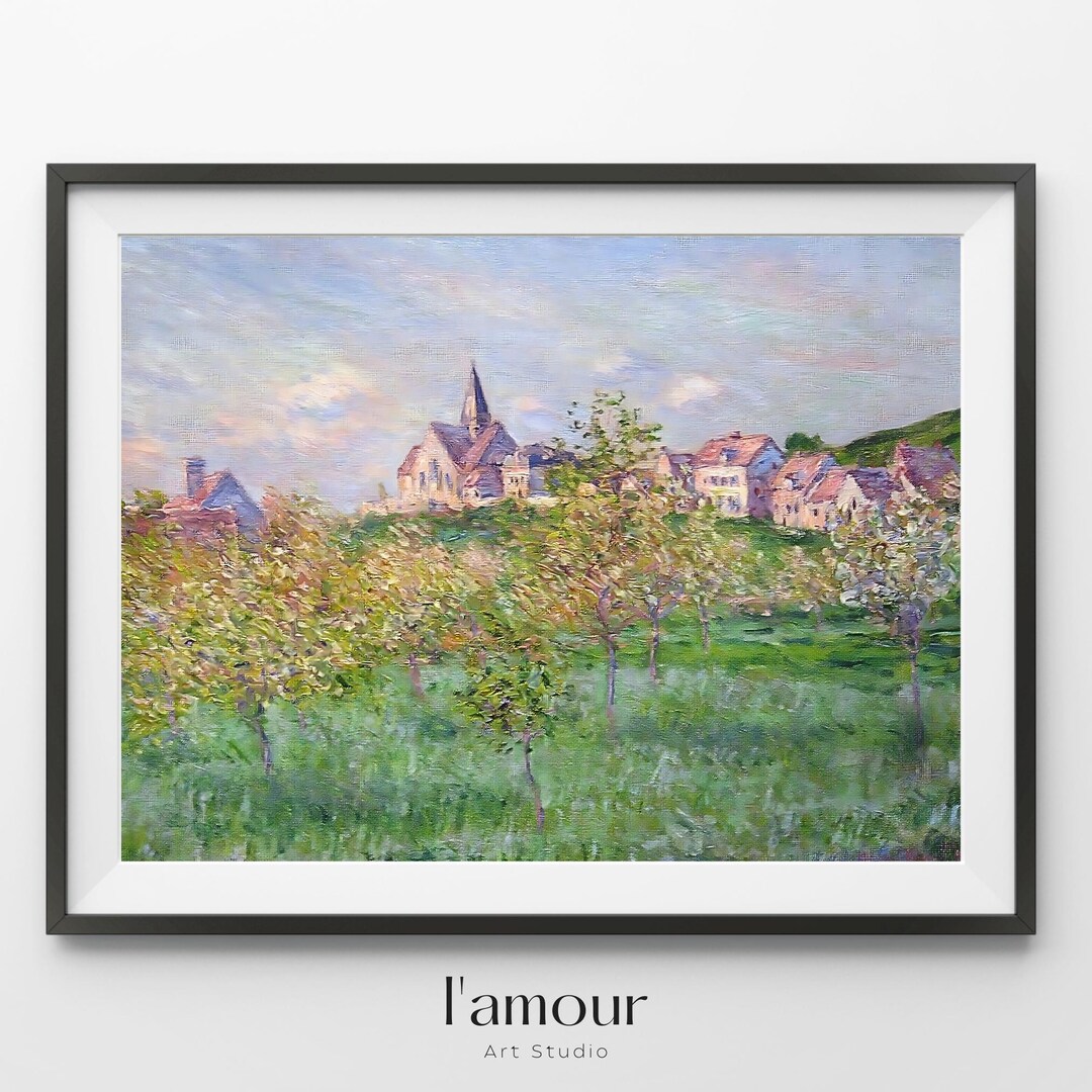 Claude Monet Spring in Giverny Wall Art | High Resolution Instant ...