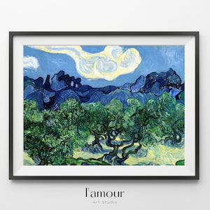 Vincent Van Gogh Olive Trees Wall Art | High Resolution Instant Download Printable Art Print | Vintage Abstract Classic Fine Art Wall Decor