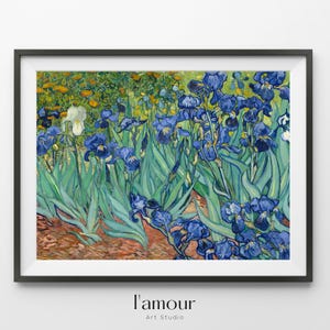 Vincent Van Gogh Irises Wall Art | High Resolution Instant Download Printable Art Print Vintage Abstract Classic Fine Art Floral Wall Decor