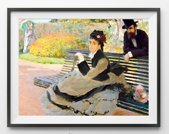 Claude Monet - Camille Monet Wall Art | High Resolution Instant Download Printable Art Print | Vintage Abstract Classic Fine Art Wall Decor