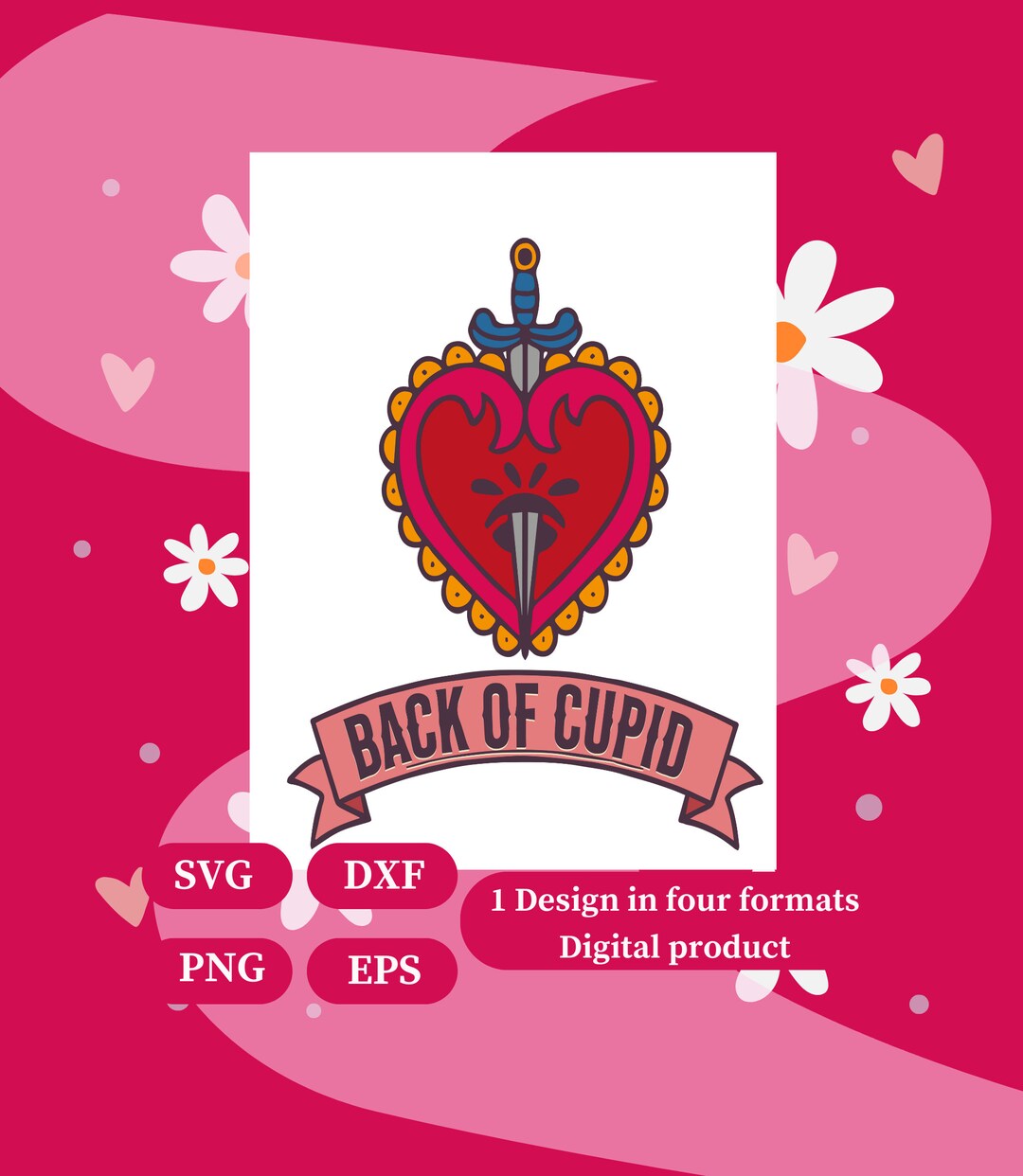 Back of Cupid Svg, Anti-valentin Svg, - Etsy