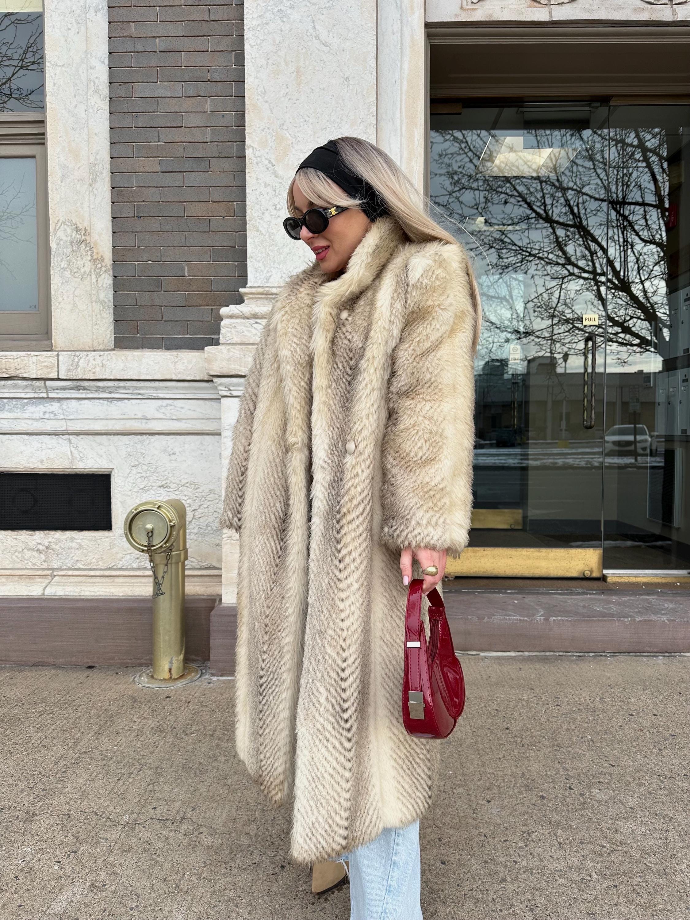 90s Fur Coat - Etsy 90s Fur Coat - Etsy