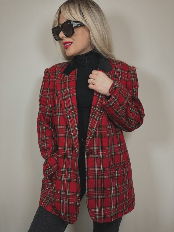 Veste oversize carreaux hotsell