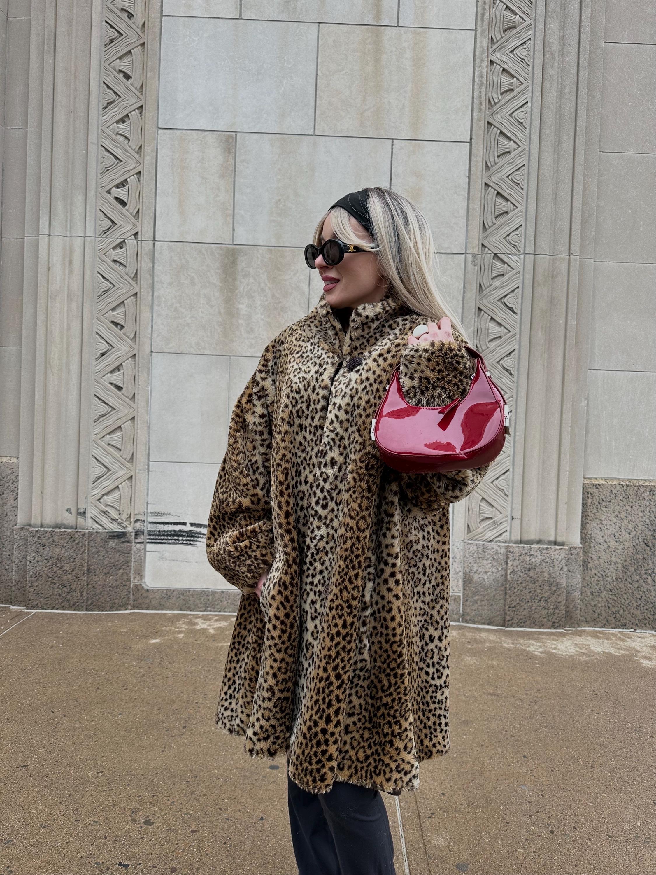 Y2k Leopard Coat - Etsy