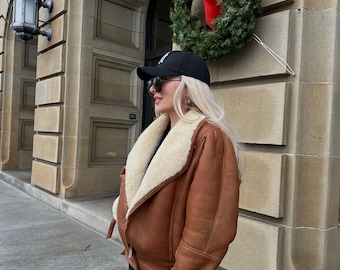 Y2K Club International Leather Jacket | Vintage Bomber Style