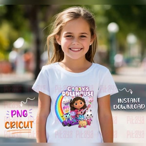 Gabby Dollhouse Shirt Png, Gabby CAT Png, Gabby clipart Art, Gabby Dollhouse PNG, Tumbler Dollhouse, Printable Gabby shirt, Digital Gabby