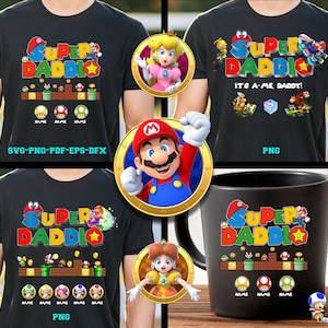 Super Daddio PNG File, Feliz Dia dos Pais Png, Engraçado Pai Gamer Png, Engraçado Presente de Pai Gamer Daddy Png, Superhero Dad SVG, Pai SVG, Pacote