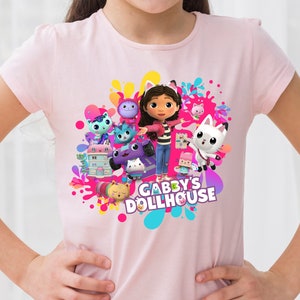 Gabby Dollhouse Shirt Png, Gabby CAT Png, Art clipart Gabby, Gabby Dollhouse PNG, maison de poupée Tumbler, chemise Gabby imprimable, Digital Gabby