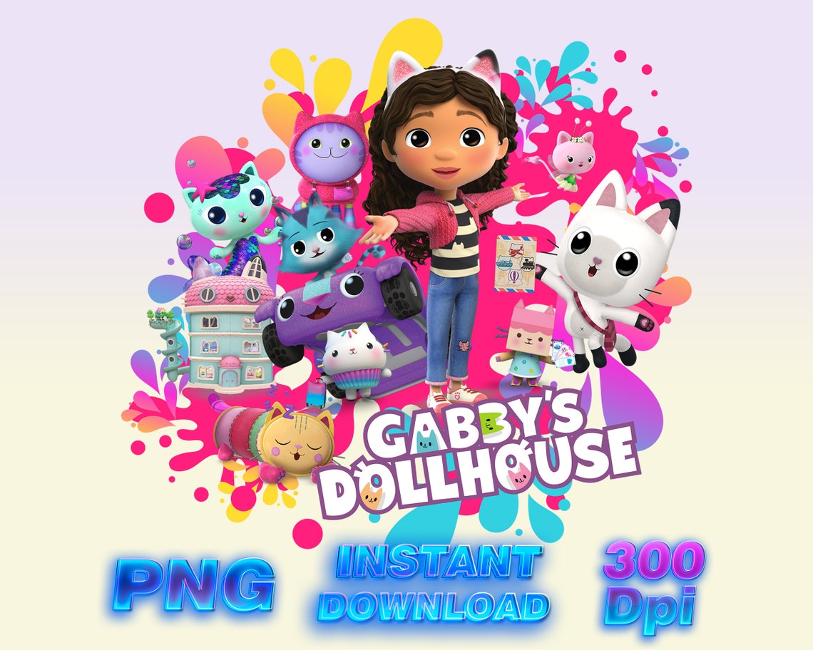 Gabby Dollhouse PNG, Gabby CAT Png, Gabby Clipart Art, Gabby Dollhouse Shirt Png, Tumbler