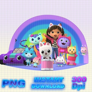 Gabby Dollhouse PNG, Gabby CAT Png, Gabby clipart Art, Gabby Dollhouse Shirt Png, Tumbler Dollhouse, Printable Gabby shirt, Digital Gabby