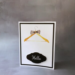 Ensemble de cartes de voeux haute couture, ensemble de cartes de correspondance élégantes et luxueuses avec cintre, cadeau pour fashionista, cadeaux à moins de 20 dollars, créateur