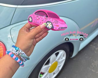 Pink Beetle Punch Buggy Hair Claw Clip
