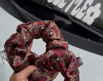 Cheetah red Miata or beetle scrunchie
