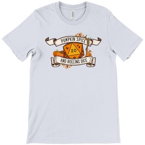 KÜRBIS-WÜRFEL! D&D Shirt, Kürbis Gewürz szn, dnd merch, dnd halloween, halloween würfel, Dungeons and Dragons, dnd Shirt Männer, Herbst Würfel