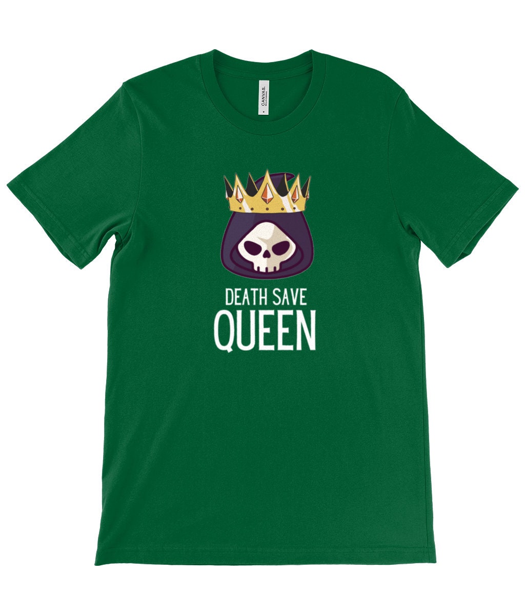 DEATH SAVE QUEEN Tshirt D&D Shirt, Death Save, Dnd Merch, Dnd