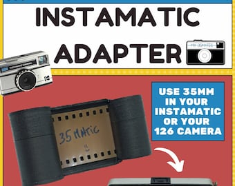 126 Instamatic-Adapter (35 mm in 126-Kamera verwenden) (Beispiele und Tutorial verfügbar)