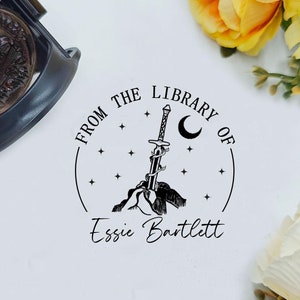 Personalized Book Stamp, Custom Library Stamp, From the library of, Custom  Library Stamp, Gift for book lover, Cat Stamps, Best Gift