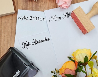 Personalisierter Namensstempel, Namenstempel, personalisierter selbstfärbender Namensstempel, selbstfärbender Unterschriftenstempel, Geschenk für einen Lehrer, benutzerdefinierter Stempel