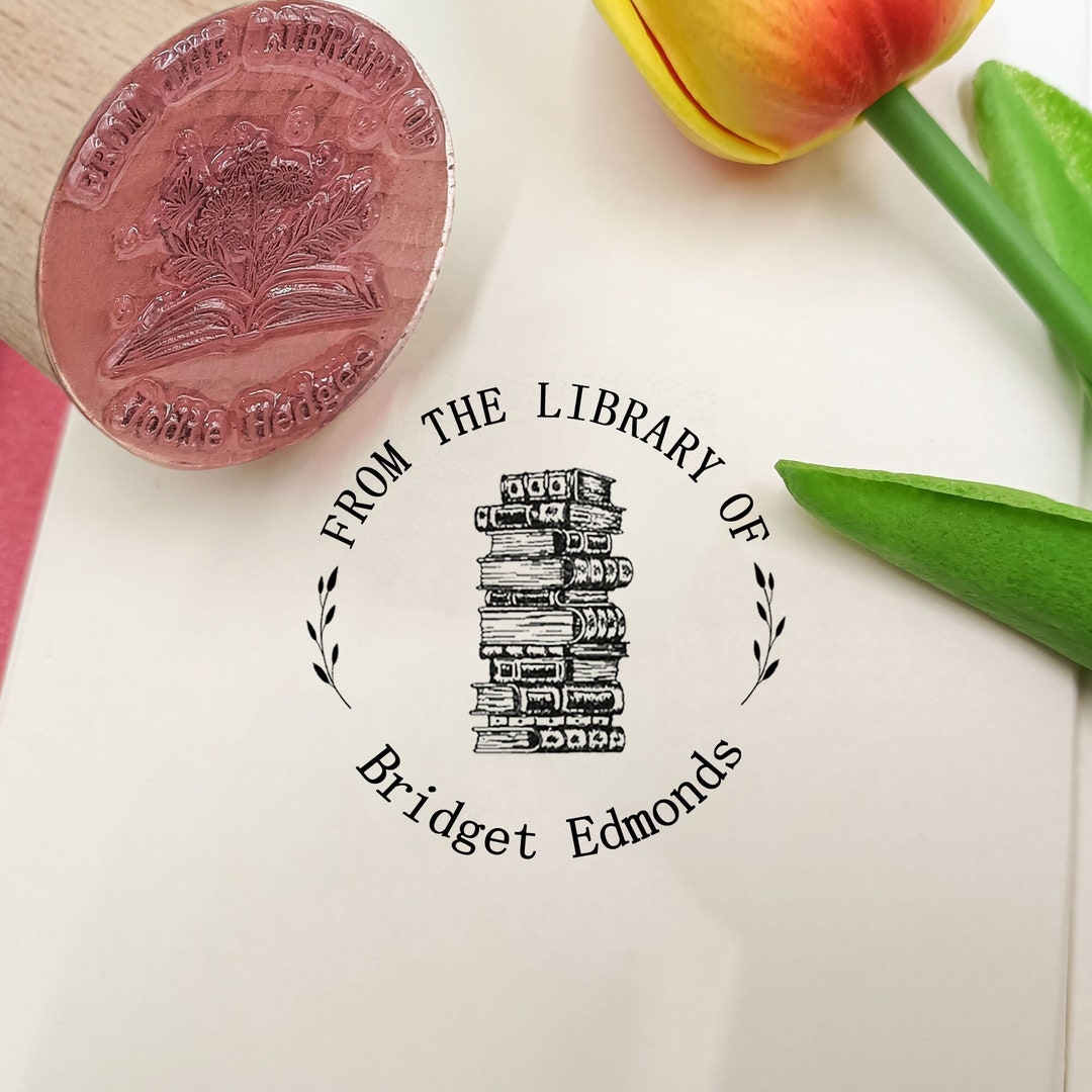 From the Library of Stamp, Library Stamp , Personalized Book Stamp , Custom Book Stamp