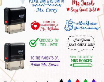 Personalized Teacher Stamp, Teacher Stamper, Personalized Teacher Gift, Classroom Teacher Stamp, Custom Teacher Stamp, Gift for Teacher